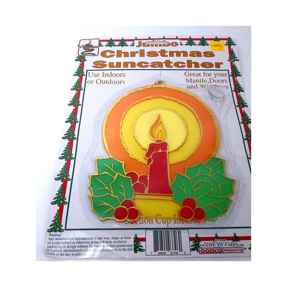 Vintage Loomco Jumbo Christmas Suncatcher